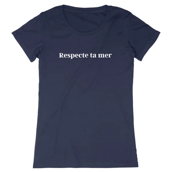 T-shirt femme en coton bio - Respecte ta mer - Image 19