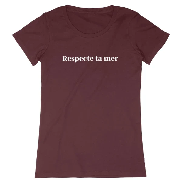 T-shirt femme en coton bio - Respecte ta mer - Image 20