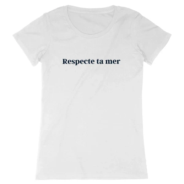 T-shirt femme en coton bio - Respecte ta mer - Image 21