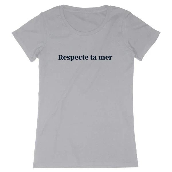 T-shirt femme en coton bio - Respecte ta mer - Image 22
