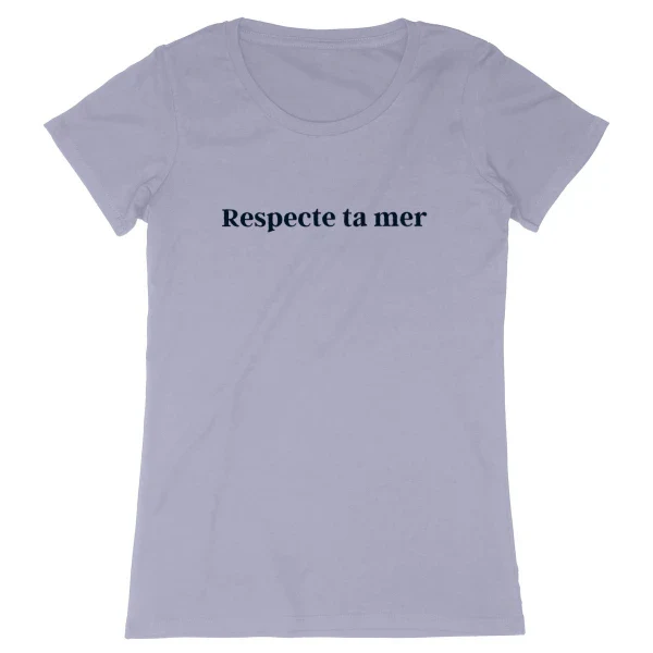T-shirt femme en coton bio - Respecte ta mer - Image 24