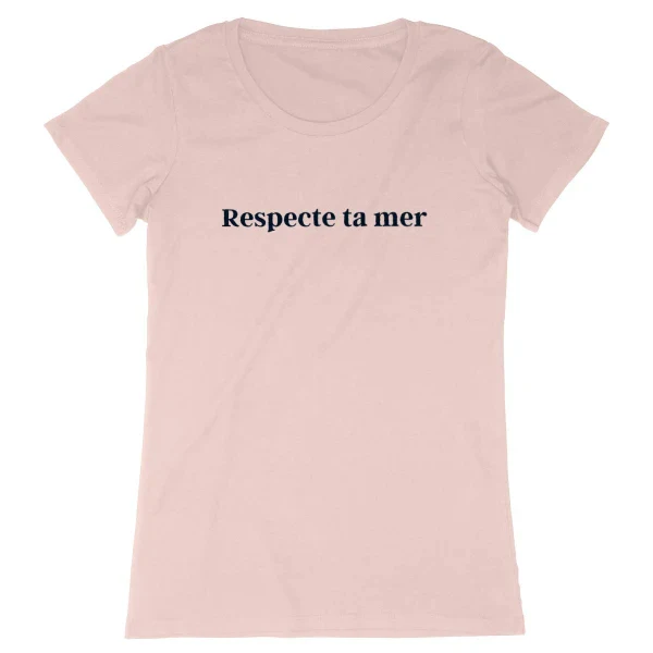 T-shirt femme en coton bio - Respecte ta mer - Image 25