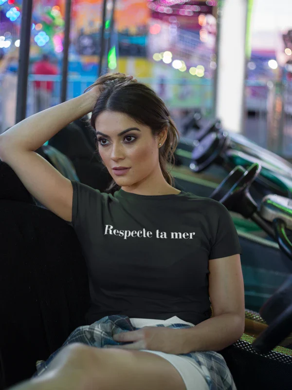 T-shirt femme en coton bio - Respecte ta mer - Image 8