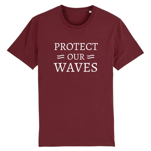 T-shirt homme en coton bio plusieurs coloris - Protect our waves - Image 4