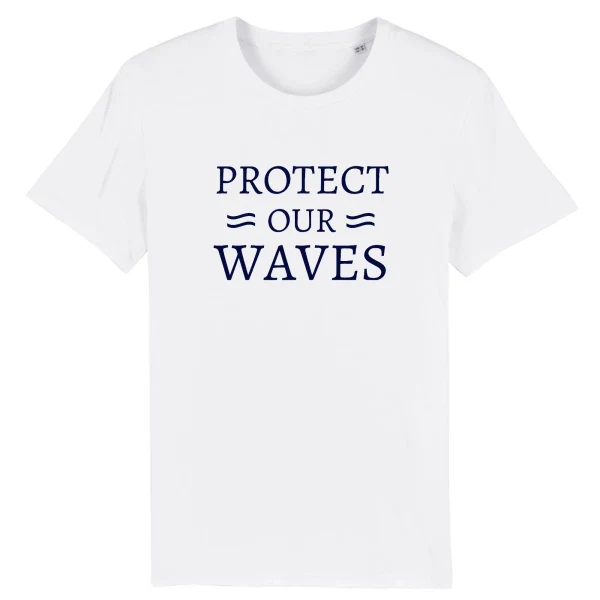 T-shirt homme en coton bio plusieurs coloris - Protect our waves - Image 6