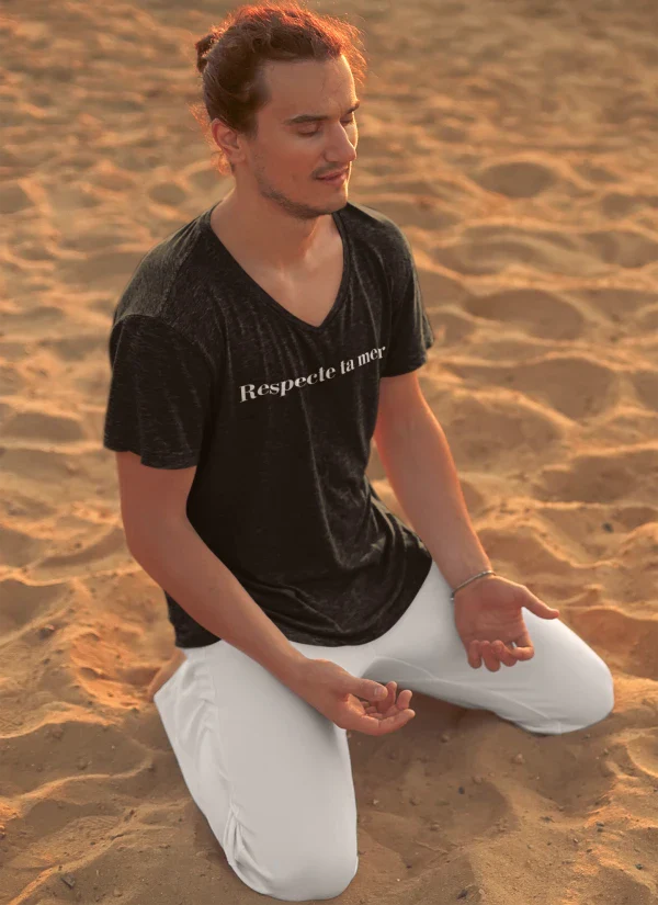 T-shirt homme en coton bio - Respecte ta mer - Image 12