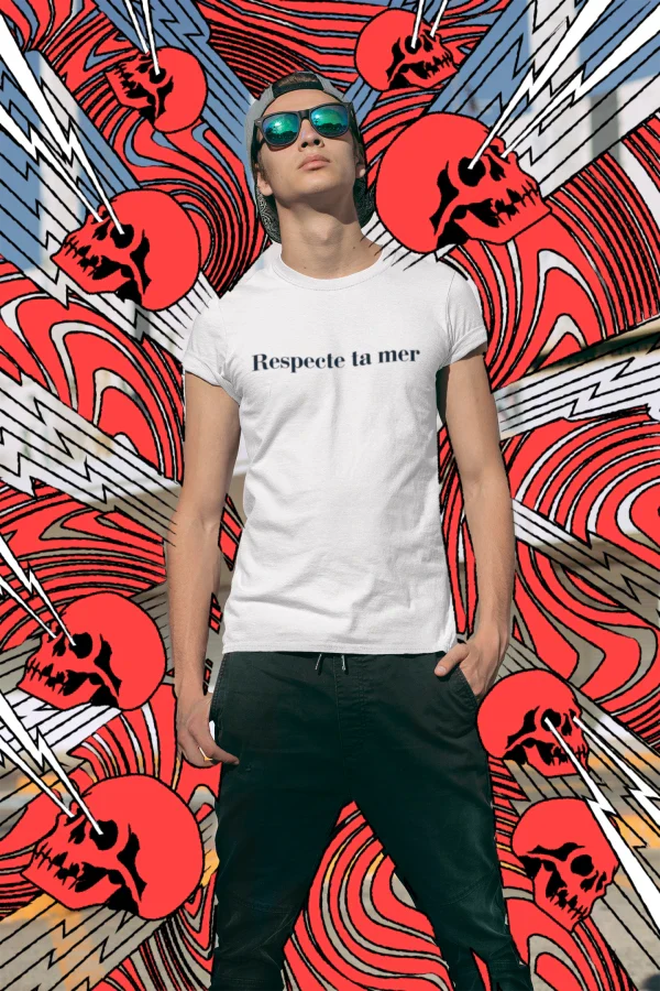T-shirt homme en coton bio - Respecte ta mer - Image 18