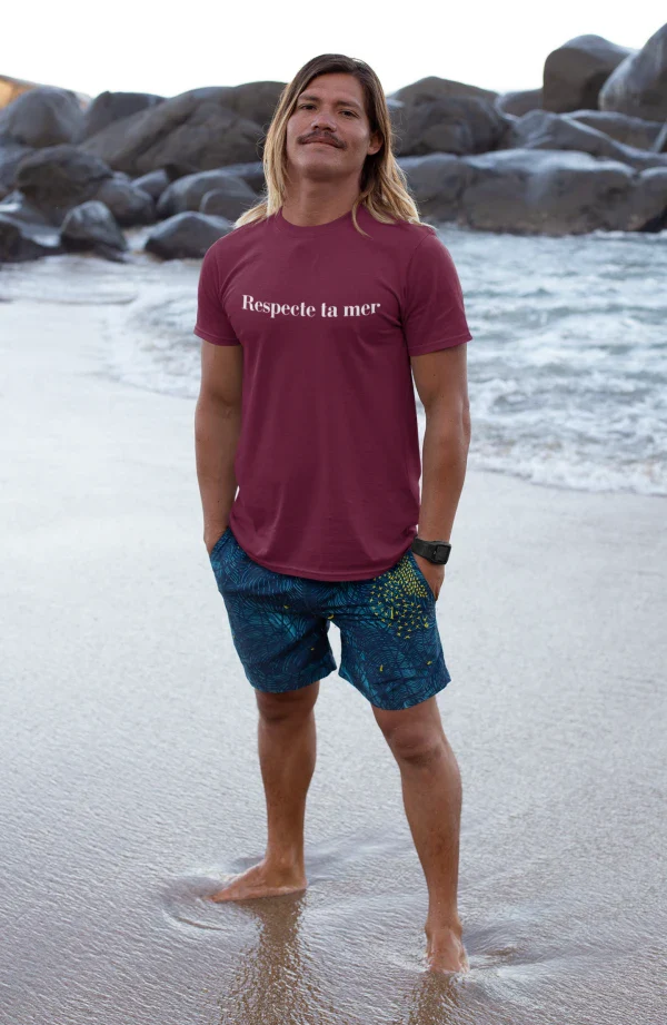 T-shirt homme en coton bio - Respecte ta mer - Image 20