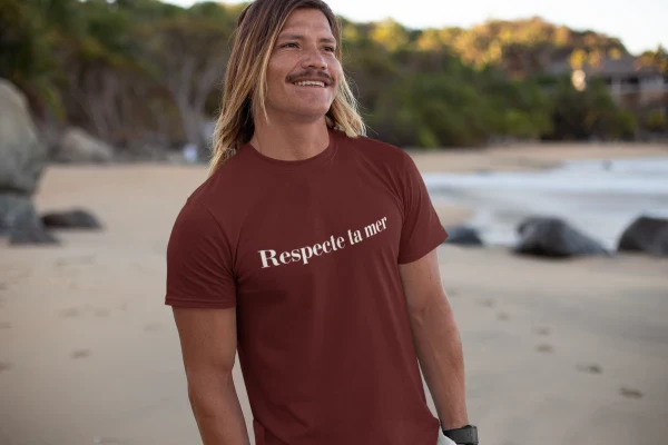 T-shirt homme en coton bio - Respecte ta mer - Image 21