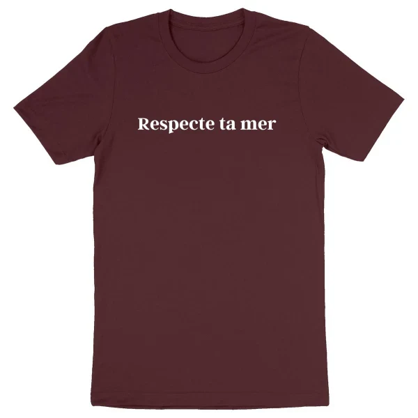 T-shirt homme en coton bio - Respecte ta mer - Image 24