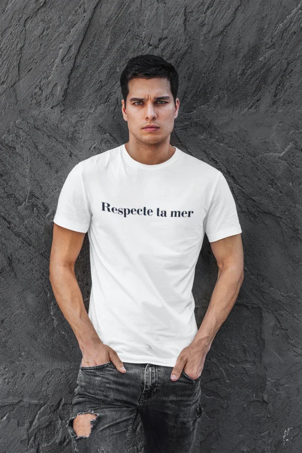 T-shirt homme en coton bio - Respecte ta mer - Image 7