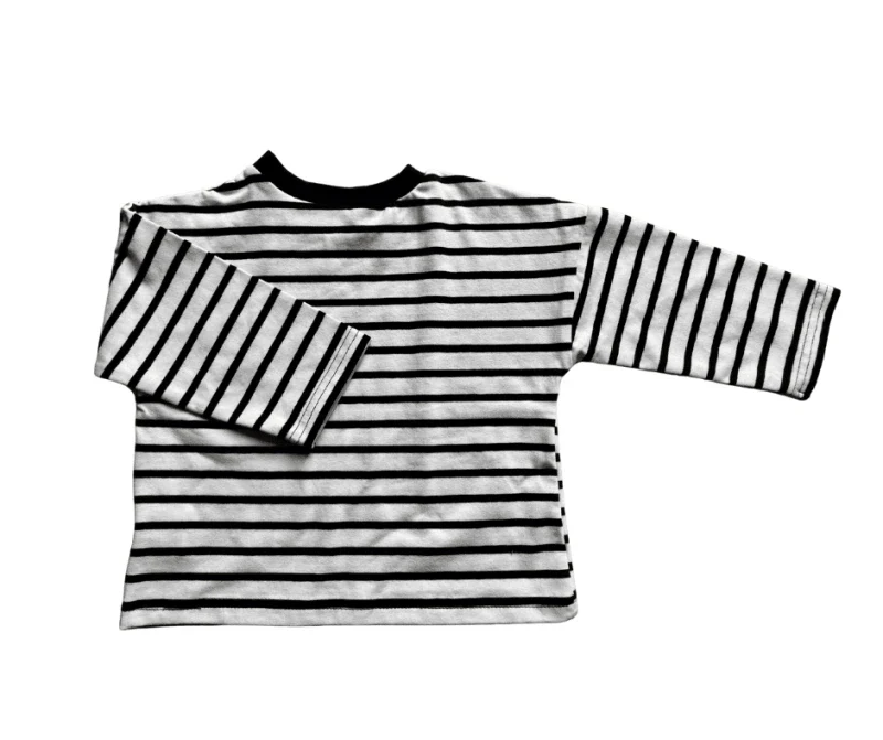 T-shirt manches longues breton à rayures - Moomie - Image 3