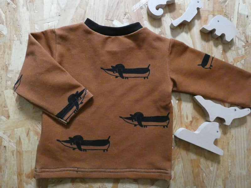 T-shirt manches longues pour bébé et enfant – Fait main en France - Image 3