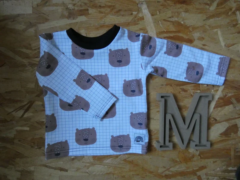 T-shirt manches longues pour bébé et enfant - imprimé ours - Image 4
