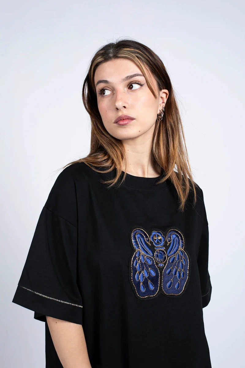 T-Shirt noir en coton bio
