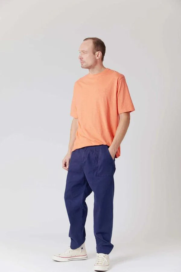 T-shirt orange pour homme en coton bio - Kin - Image 2