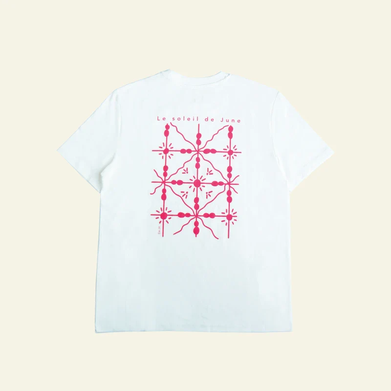 T-shirt oversize en coton bio unisexe - le soleil de June - Image 5