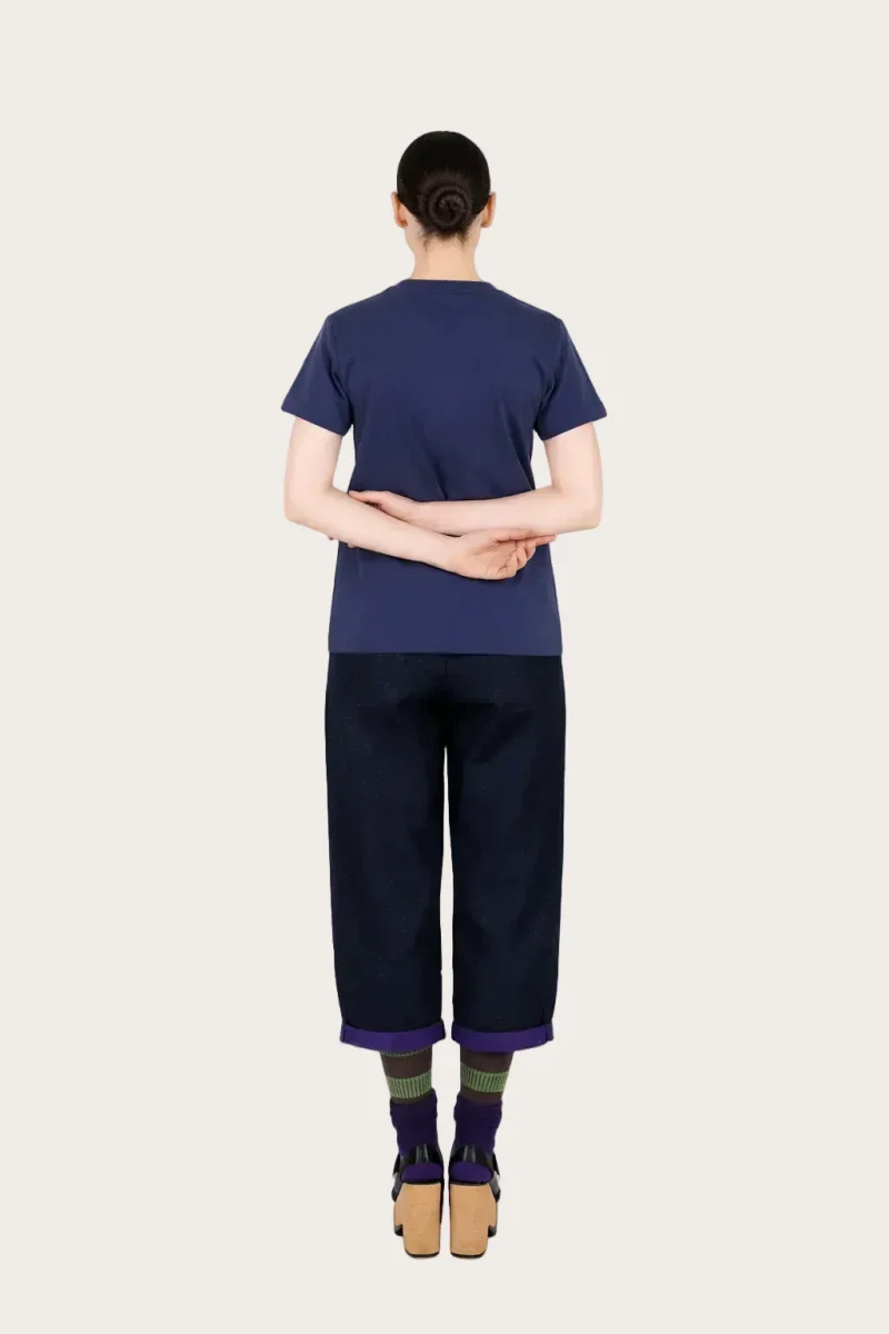 T-shirt unisexe brodé océan bleu - Image 3