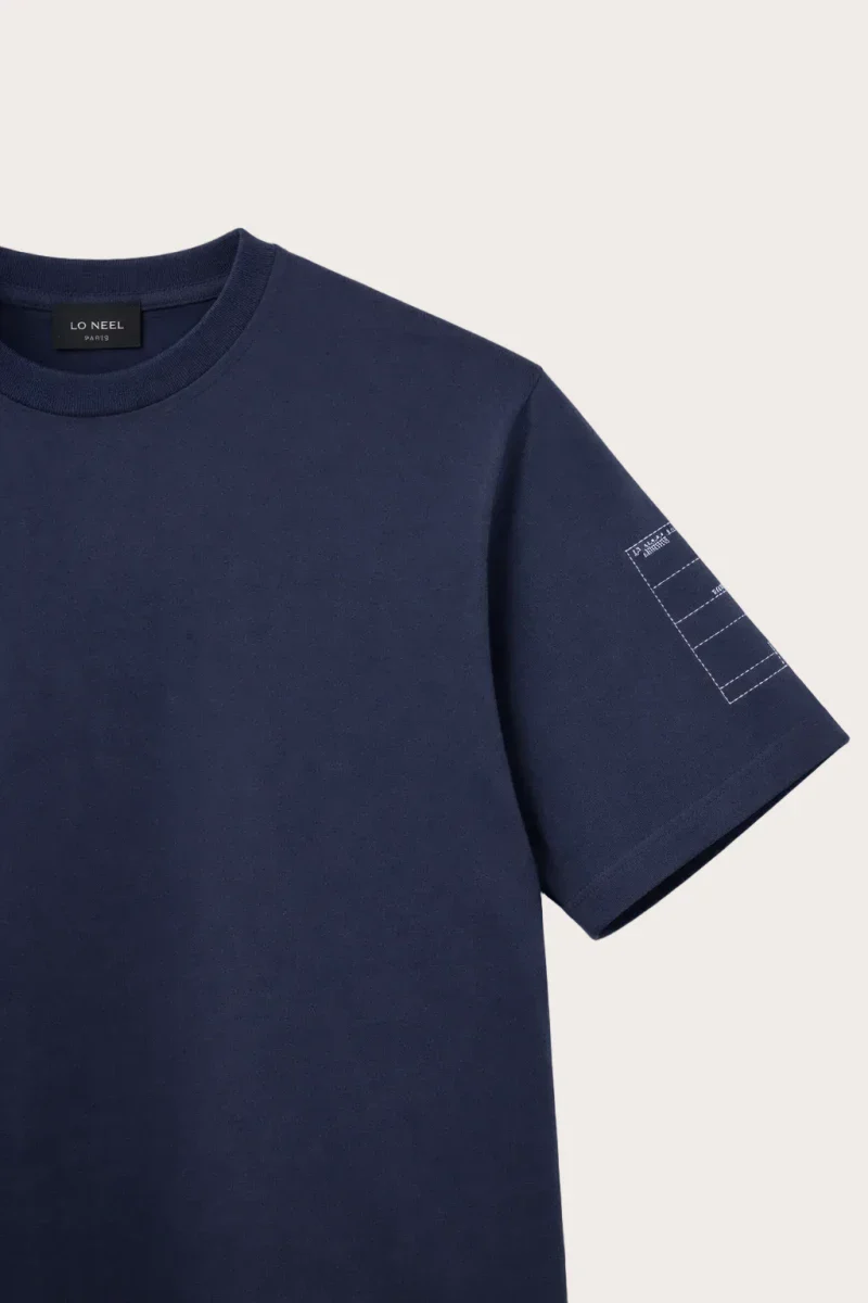 T-shirt unisexe vague bleu - Image 3