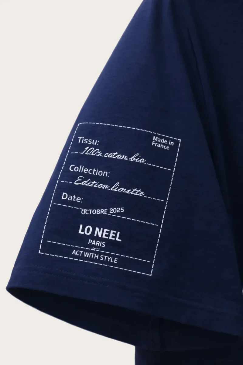 T-shirt unisexe vague bleu - Image 6