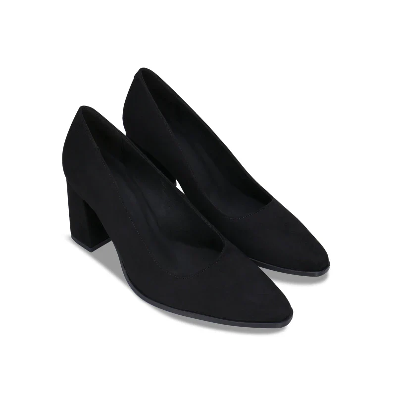 Talon Pointures Vegan en Suède Éco-Responsable - Vane Black - Image 4