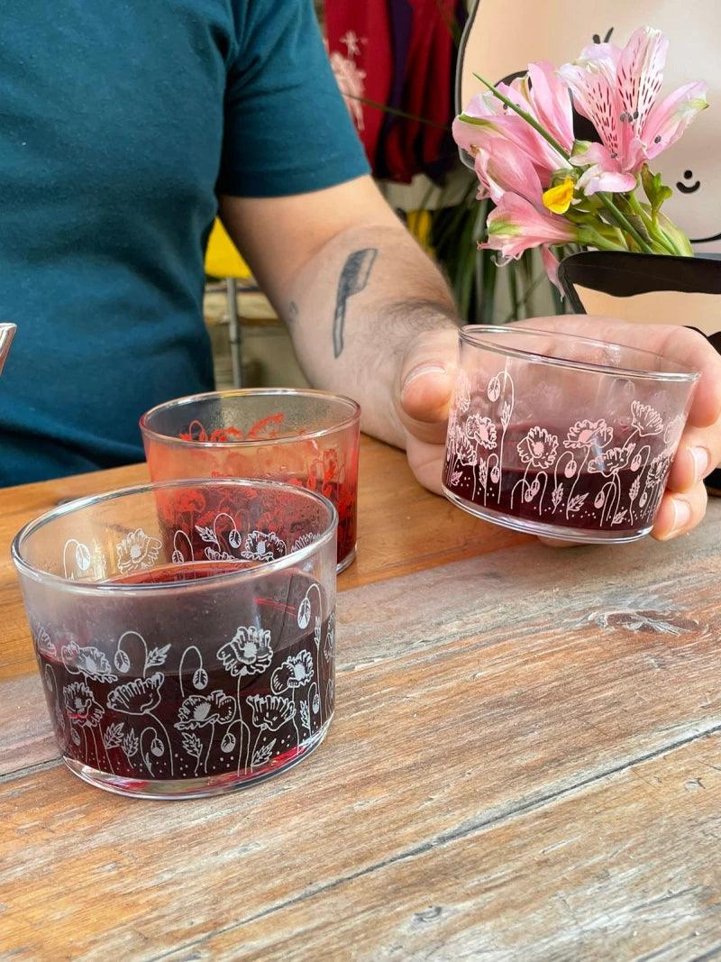 Tasse en verre rose - Poppy - Image 4
