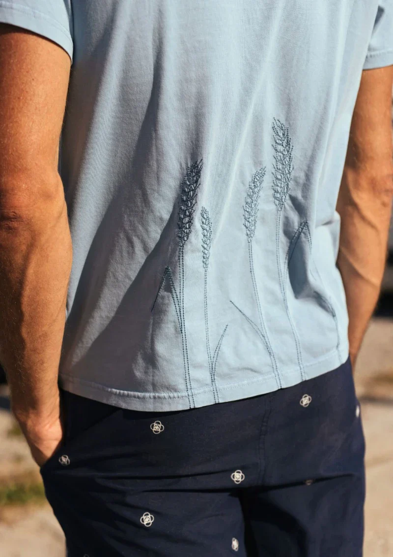 T-shirt pour homme en matières recyclés - bleu - Image 2