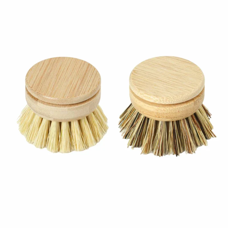 Tête interchangeable pour brosse à vaisselle en bambou réutilisable - Image 8