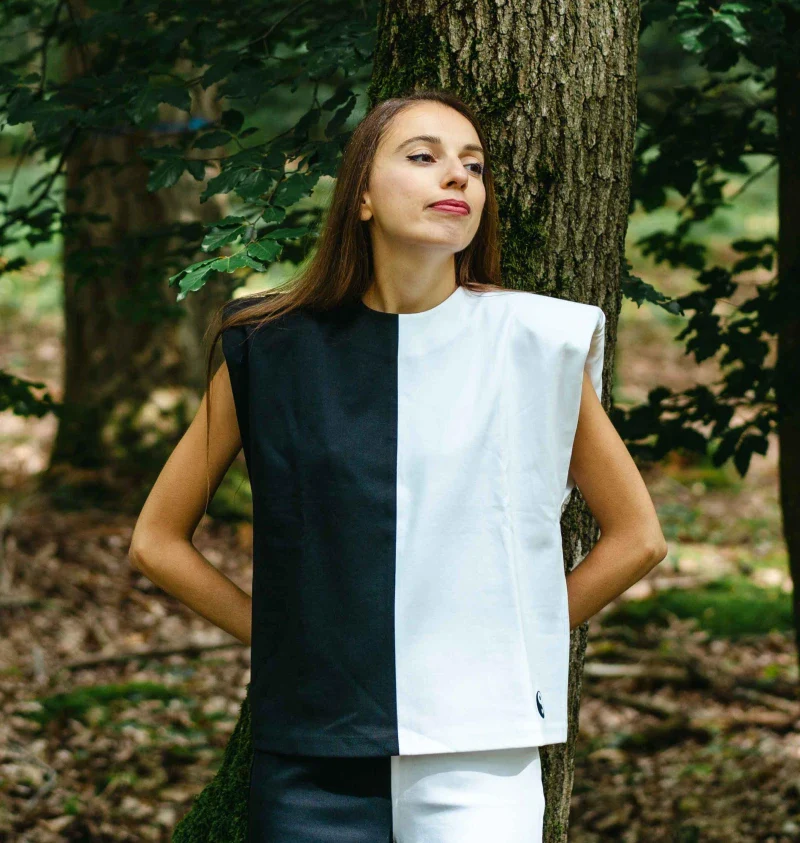 Top sans manches en coton bio - Yin & Yang - Image 15