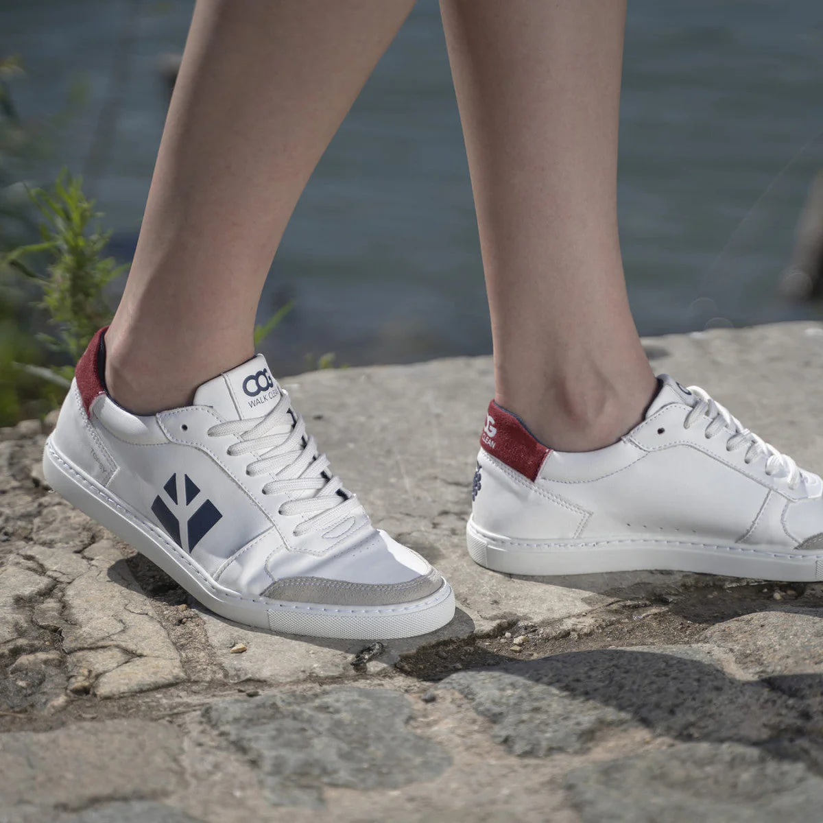 Baskets véganes Bleu / Blanc / Rouge unisexe - Topsy - Image 11