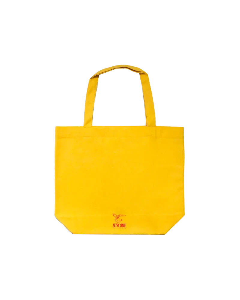 Tote Bag en coton épais jaune - Kitty - Image 9