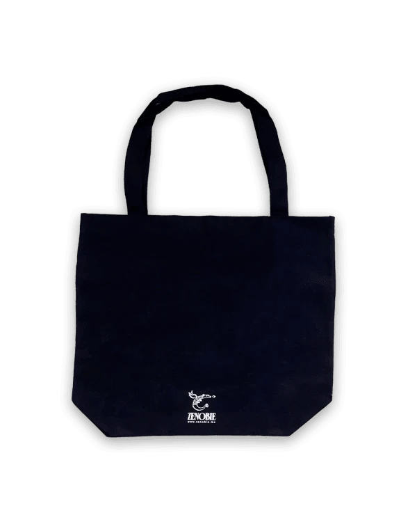 Tote Bag en coton épais noir - Kitty - Image 2
