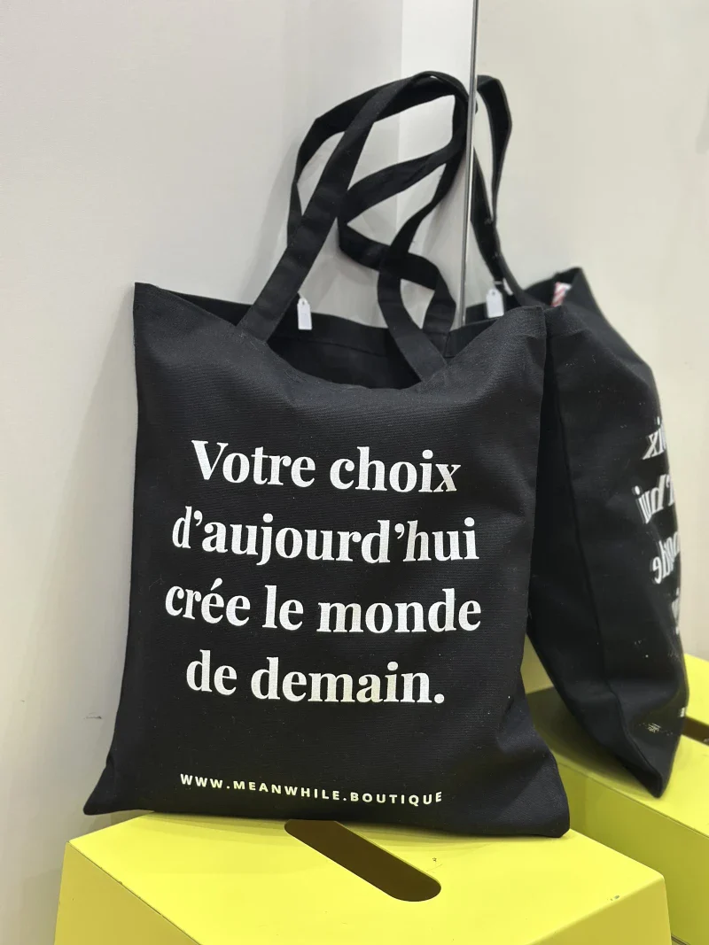 Tote bag en coton bio exclusif de Meanwhile Boutique - 2 coloris - Image 5