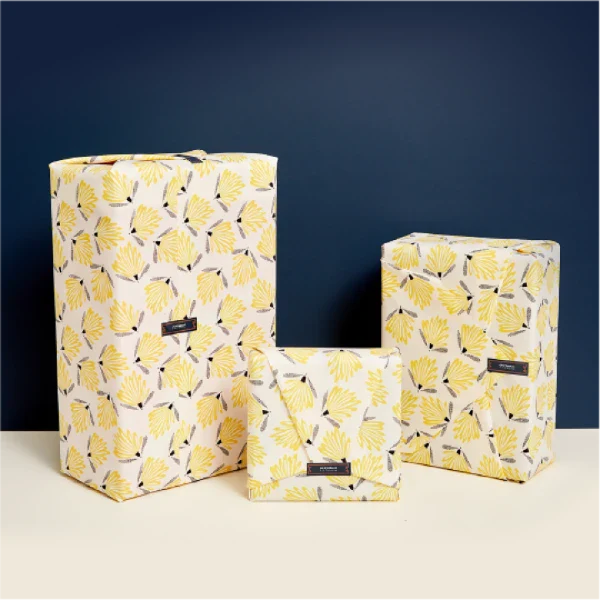 Trio de 3 papiers cadeaux réutilisables - 3 tailles différentes - Image 3
