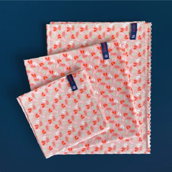 Trio de 3 papiers cadeaux réutilisables - 3 tailles différentes - Image 5