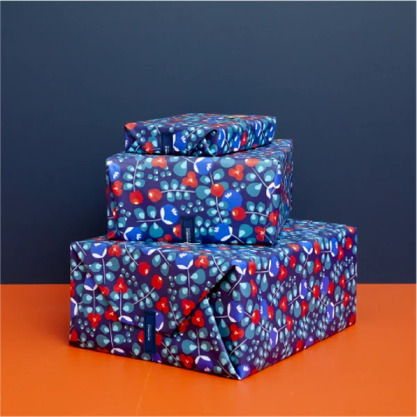 Trio de 3 papiers cadeaux réutilisables - 3 tailles différentes - Image 8