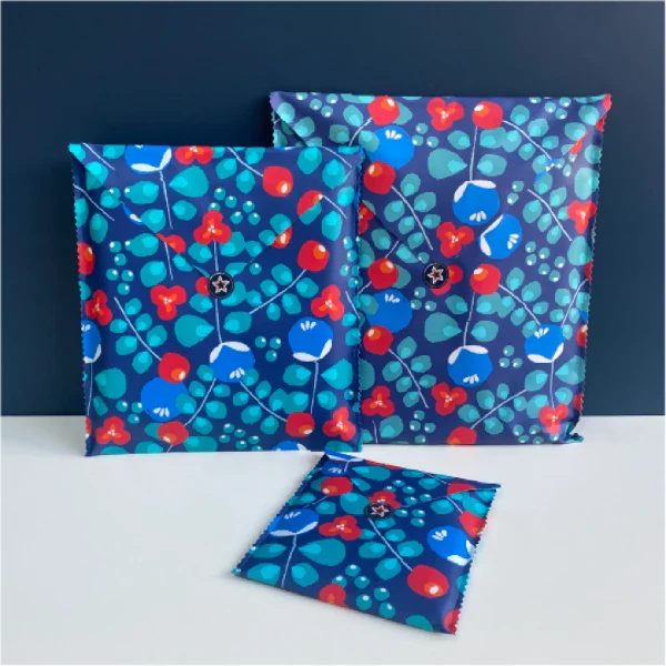 Trio de pochettes réutilisables pour emballage cadeau - 3 tailles différentes - Image 7