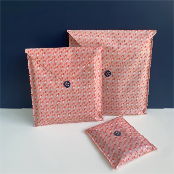 Trio de pochettes réutilisables pour emballage cadeau - 3 tailles différentes - Image 8