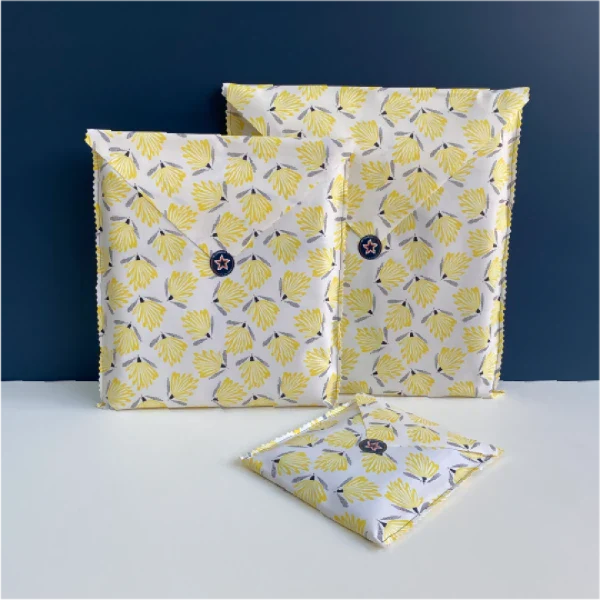 Trio de pochettes réutilisables pour emballage cadeau - 3 tailles différentes - Image 9