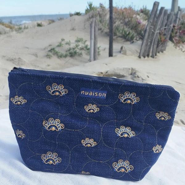 Trousse brodée - plusieurs coloris et motifs - Image 5