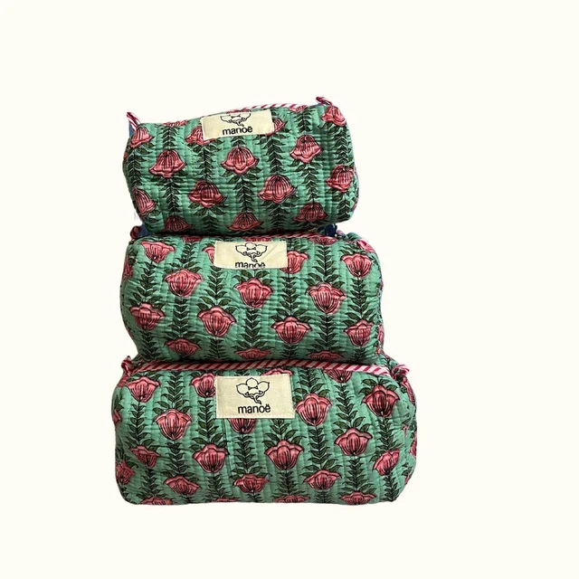 Trousse de toilette moyenne - "Lotus Flowers Beauty" - Image 3