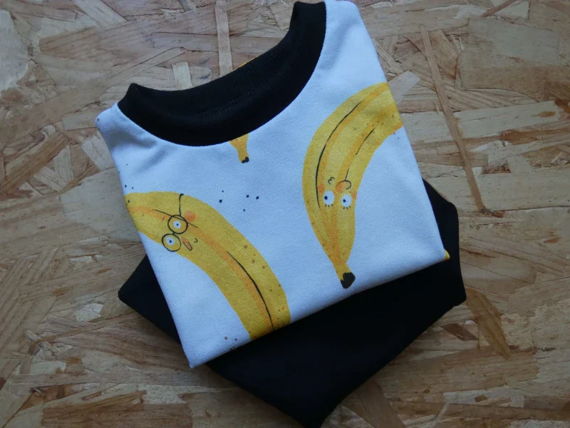 Tshirt en coton bio à motifs bananes - Image 2
