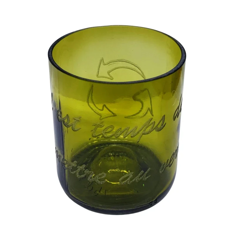 Verre artisanale en bouteille surcyclée - Image 10