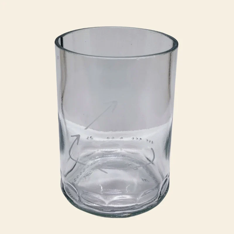 Verre artisanale en bouteille surcyclée - Image 18