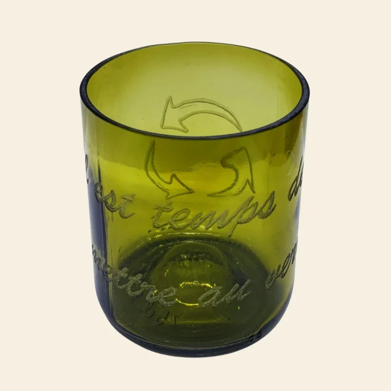 Verre artisanale en bouteille surcyclée - Image 20