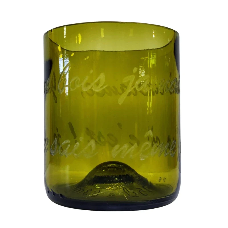 Verre artisanale en bouteille surcyclée - Image 6