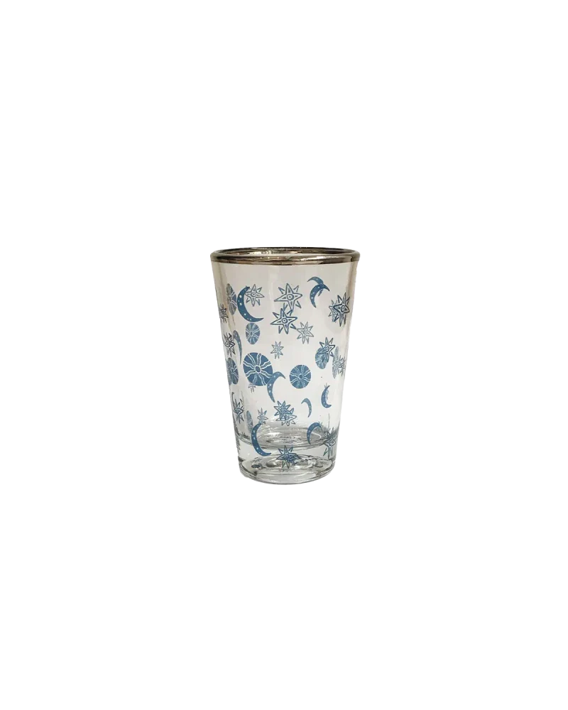 Verres à thé avec motifs astraux bleus - Lot de 4 - Image 3