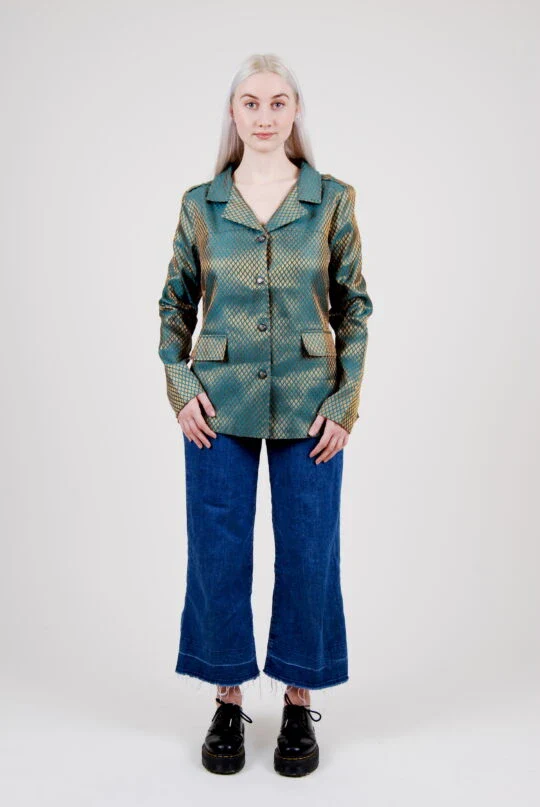 Veste vert chrome en polyester recyclé - Image 2