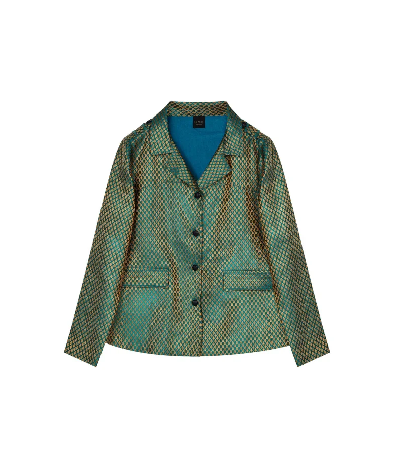 Veste vert chrome en polyester recyclé - Image 3