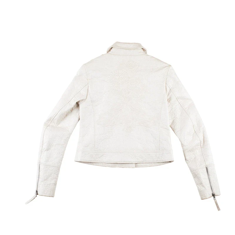 Veste blanche vegan en fibre d'ananas - Image 8